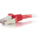 C2G-15ft Cat6 Snagless Shielded (STP) Network Patch Cable - Red - Category 6 for Network Device - RJ-45 Male - RJ-45 Male - Shielded - 15ft - Red