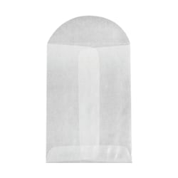 LUX Coin Envelopes, #1, Flap Closure, Glassine, Pack Of 50