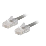 C2G Cat5e Non-Booted Plenum-Rated Unshielded (UTP) Network Patch Cable - Patch cable - RJ-45 (M) to RJ-45 (M) - 7 ft - UTP - CAT 5e - plenum - gray