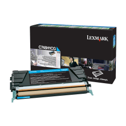 Lexmark X748H1CG High-Yield Cyan Toner Cartridge