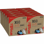 Wypall General Clean X60 Multi-Task Cleaning Cloths, 8-3/8in x 16-13/16in, 126 Cloths Per Box, Carton Of 10 Boxes