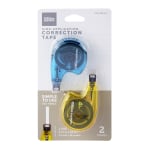 Office Depot Brand Correction Tape With Mini-Roller Head, 394in, White, Pack Of 2