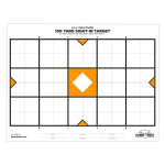 Rite In The Rain All-Weather Range Target, 25 & 100 Yard Zeroing, 22in x 17in