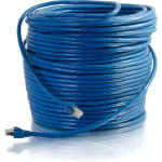 C2G 300ft Cat6 Ethernet Cable - Snagless Sold Shielded - Blue - Category 6 for Network Device - RJ-45 Male - RJ-45 Male - Solid - 300ft - Blue