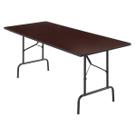 Realspace Folding Table, 29inH x 72inW x 30inD, Walnut