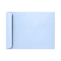 LUX Open-End Envelopes, 6in x 9in, Peel & Press Closure, Baby Blue, Pack Of 50