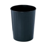 Safco Round Wastebasket, 5 7/8 Gallons, Black