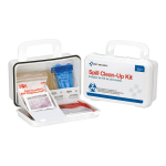 First Aid Only BBP Spill Cleanup Kit, 4 1/2inH x 7 1/2inW x 2 3/4inD