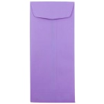 JAM Paper Policy Envelopes, #11, Gummed Seal, 30% Recycled, Violet Purple, Pack Of 50 Envelopes