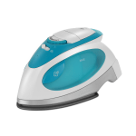 Sunbeam 800W v2 Travel Iron, White/Blue