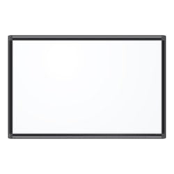 U Brands PINIT Magnetic Dry-Erase Board, 35in x 23in, White, Black Aluminum Frame