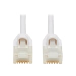 Tripp Lite Safe-IT Cat6a Ethernet Cable Antibacterial Snagless Slim M/M 2ft  - 10 Gbit/s - Gold Plated Contact - 28 AWG - White