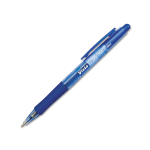 SKILCRAFT Vista Pens, Medium Point, Transparent Barrel, Blue Ink, Pack Of 12 (AbilityOne)