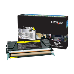 Lexmark X748H1YG High-Yield Return Program Yellow Toner Cartridge