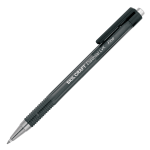 SKILCRAFT AbilityOne Essential LVX Ballpoint Pens, Fine Point, Translucent Barrel, Black Ink, Pack Of 12 Pens