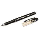 SKILCRAFT Alphagrip Ballpoint Pens, Medium Point, Black Barrel, Black Ink, Pack Of 12