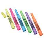 SKILCRAFT Thick-N-Thin Jumbo Fluorescent Highlighters, Assorted Colors, Box Of 6 (AbilityOne 7520-01-383-7943)