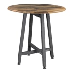 Vari Standing Round Table, Reclaimed Wood