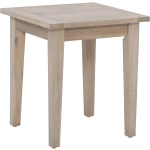 Linon Lascher Outdoor Wood Side Table, 20-1/4inH x 18inW x 18inD, Natural