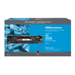 Office Depot Brand Remanufactured Black Toner Cartridge Replacement For HP 26A