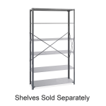 Safco Industrial Steel Shelving Post Pack, Gray