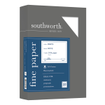 Southworth 25% Cotton Business Paper, 8 1/2in x 11in, 20 Lb, White, Box Of 500