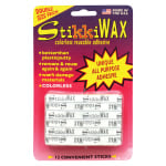 Stikkiworks Co. StikkiWAX Adhesive, 6.69 Oz, 12 Sticks Per Pack, Set Of 6 Packs