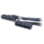 APC Cat. 6 UTP CMR Data Distribution Cable - RJ-45 Female - RJ-45 Female - 9ft - Black