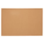 Quartet Natural Cork Bulletin Board, 48in x 36in, Wood Frame With Oak Finish