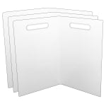 Ashley Productions Folding Magnetic Whiteboards, 14in x 18in, White, Pack Of 3 Whiteboards