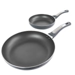 Oster 2-Piece Non-Stick Aluminum Frying Pan Set, Gray