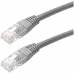 4XEM 15FT Cat6 Molded RJ45 UTP Ethernet Patch Cable (Gray) - 15 ft Category 6 Network Cable for Network Device, Notebook, Computer, Switch, Router, Gaming Console - First End: 1 x RJ-45 Network - Male - Second End: 1 x RJ-45 Network - Male