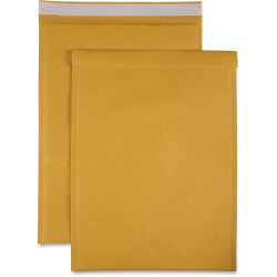 Sparco Size 6 Bubble Cushioned Mailers - Bubble - #6 - 12 1/2in Width x 19in Length - Self-sealing - Kraft - 50 / Carton - Kraft