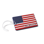 Samsonite PVC ID Tag, 4inH x 3inW x 1/16inD, American Flag