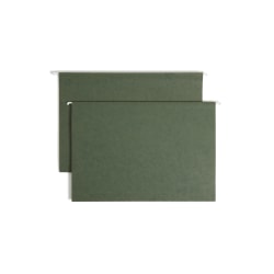 Smead Hanging Box-Bottom File Folders, 2in Expansion, Legal Size, Standard Green, Box Of 25 Folders