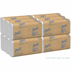 Scott 2-Ply Kitchen Paper Towels, 40% Recycled, Roll Of 128 Sheets