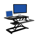 FlexiSpot AlcoveRiser Sit-To-Stand Desk Converter, 35inW, Black