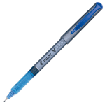 Pilot Liquid Ink Razor Point Pens, Extra-Fine Point, 0.3 mm, Graphite Barrel, Blue Ink, Pack Of 12 Pens