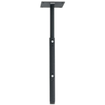 Chief 8in Ceiling Plate with 1.5in NPT 24-46in Extension Column - Black - 500lb