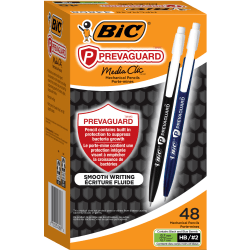 BIC Prevaguard Mechanical Pencil with antimicrobial additive, 0.7 mm, #2, Black and Blue Barrels, Pack Of 48 Pencils