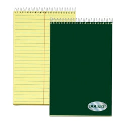 Just Basics Spiral Notebook, 8in x 10-1/2in, 1 Subject, College Ruled, 70 Sheets, Yellow