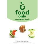 Recycle Across America Food Standardized Recycling Label, FOOD-1007, 10in x 7in, Light Green