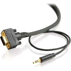 C2G Flexima HD15 UXGA + 3.5mm Stereo Audio Monitor Cable, 35ft