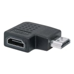 Manhattan - HDMI adapter - HDMI male to HDMI female - 1.6 in - left-angled connector, 4K support