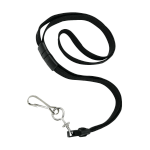 GBC Badgemates Breakaway Lanyards, 23in, Black, Pack Of 12