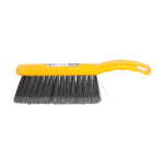 Rubbermaid Commercial Countertop Block Brush - 8in Synthetic Bristle - 12.5in Overall Length - 1 Each - Yellow, Silver