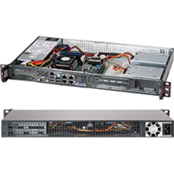 Supermicro SuperChassis 505-203B (Black) - Rack-mountable - Black - 1U - 1 x Bay - 1 x 200 W - Mini ITX Motherboard Supported - 1 x Internal 3.5in Bay - 1x Slot(s)