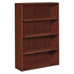 HON 10500 58inH 4-Shelf Bookcase, Mahogany