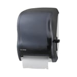 San Jamar Lever-action Jam-resistant Towel Dispenser - Roll Dispenser - Roll - 16.5in Height x 12.9in Width x 9.5in Depth - Plastic - Black Pearl - Durable, Long Lasting, Break Resistant, Lockable, Chemical Resistant, Jam Resistant