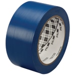 3M 764 Vinyl Tape, 3in Core, 2in x 36 Yd., Blue, Case Of 6